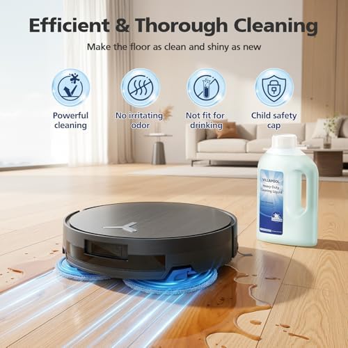 Solución de Limpieza de Piso VILLAPOOL Compatible con Aspiradoras y Fregadoras Ecovacs DEEBOT X11 X9 T80 T50, Fórmula Poderosa para Desinfección de - imagen 4