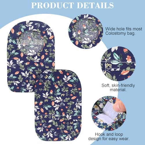 Cubiertas de Bolsa de Ostomía Seewey, 8 Piezas, Lavables, Ligeras y Protectores con Abertura Redonda, para Hombre y Mujer, Reducen Olores - imagen 2