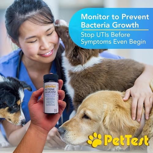 Tiras de Prueba de Orina para Mascotas Advocate Pettest - 50 Tiras de Cetonas y Glucosa para Perros y Gatos, Monitoreo y Prevención de UTI - imagen 2