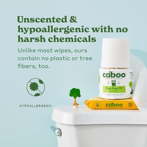Papel Higiénico Caboo Tree Free, Apto para Fosas Sépticas, Sin Plástico, No Tóxico, 2 Capas | Paquete de 12 Rollos Dobles, 300 Hojas por Rollo - imagen 5