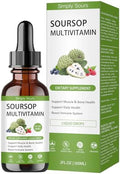 Extracto de Graviola Simply Sours Orgánico - 5000mg de Hoja y Fruta, Suplemento Líquido Sin Azúcar y Sin Gluten, 2 fl oz (60 Porciones) - imagen 1