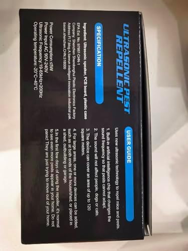 Repelente Ultrasónico de Plagas 2026 - Control de Insectos, Roedores y Mosquitos, 3 Modos, 6 Piezas, Negro, Ideal para Casa y Oficina - imagen 8