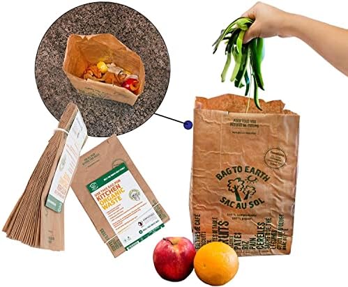 Bolsa para Compostaje Bag to Earth - Bolsa de Desechos de Cocina - Resistente a Fugas - Forro de Celulosa 100% - Tamaño Pequeño - 30 Bolsas - imagen 7