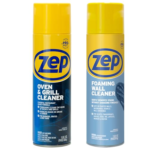 Limpiador Pesado para Horno y Parrilla Zep 19 oz (1 Unidad) y Limpiador Espumoso para Paredes 18 oz (1 Unidad) ECBD001 – Limpiadores Espumosos de - imagen 6