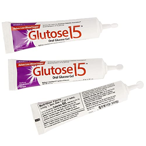 Gel Oral GLUTOSE 15 Sabor Uva 3 Paquetes - imagen 2