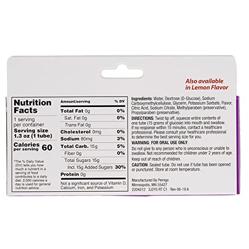 Gel Oral GLUTOSE 15 Sabor Uva 3 Paquetes - imagen 3