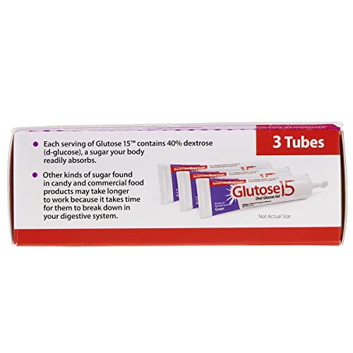 Gel Oral GLUTOSE 15 Sabor Uva 3 Paquetes - imagen 4