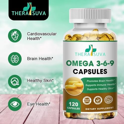 Omega 3-6-9 de Alta Potencia, Suplemento Natural 100% Vegano para la Salud del Corazón y Articulaciones, 120 Softgels, Suministro para 2 Meses - imagen 3