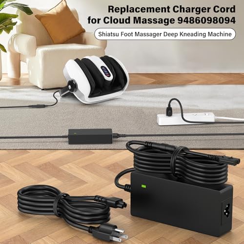 Cargador de 24V para Masajeador de Pies Cloud Massage, Adaptador AC para Máquina de Masaje Shiatsu con Calor XH2400-2500 - imagen 5