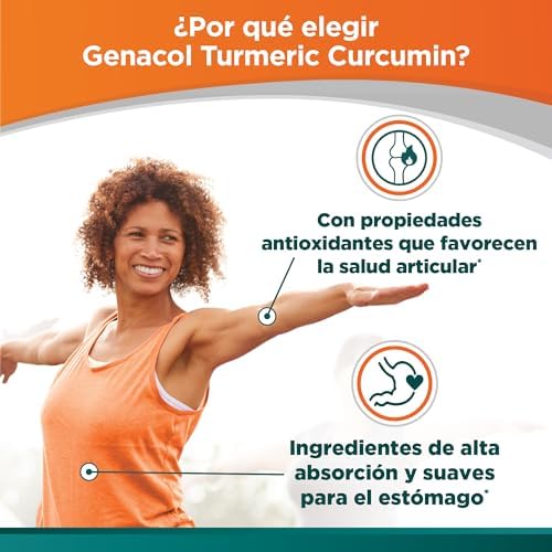 Suplemento Articular Genacol con Cúrcuma y Colágeno Hidrolizado, 90 Cápsulas (Suministro para 30 Días) - imagen 5