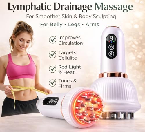 Masajeador de Drenaje Linfático para Cuidado Corporal en Casa, Herramienta de Masaje Escultural para Piernas, Brazos, Abdomen y Espalda, Reduce - imagen 2