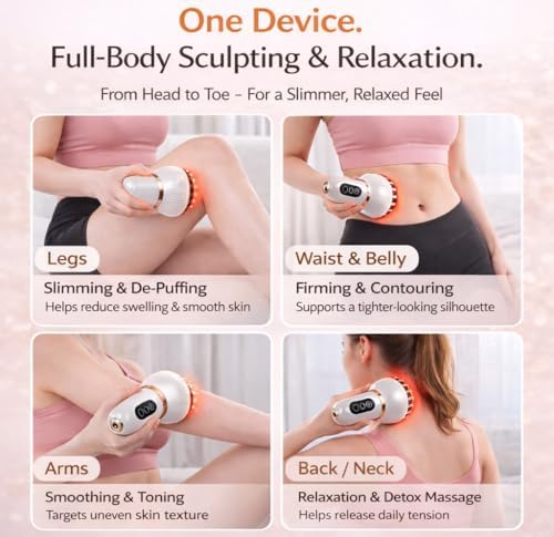 Masajeador de Drenaje Linfático para Cuidado Corporal en Casa, Herramienta de Masaje Escultural para Piernas, Brazos, Abdomen y Espalda, Reduce - imagen 5