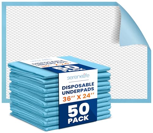 Protector Desechable para Mascotas, Bebés, Niños y Adultos | 50 Piezas | Súper Absorbente y Resistente a Fugas | 36 x 23 Pulgadas | Respaldo PE - imagen 6