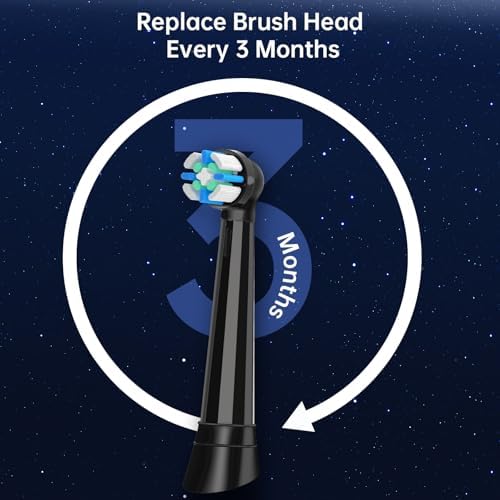 10 Piezas de Cabezales de Repuesto iO Compatibles con Cepillos Eléctricos Oral B iO 2-10, Cabezales de Limpieza Profunda con Cerda Media (Negro) - imagen 5