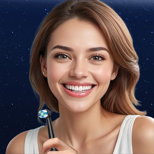 10 Piezas de Cabezales de Repuesto iO Compatibles con Cepillos Eléctricos Oral B iO 2-10, Cabezales de Limpieza Profunda con Cerda Media (Negro) - imagen 7