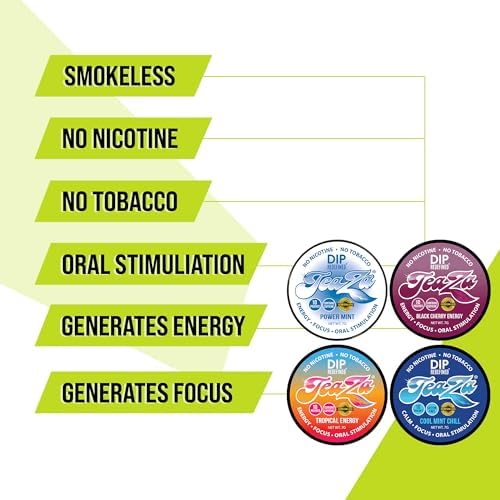 Paquete de 4 Pouches de Energía Herbal Teaza: Menta Poderosa, Tropical, Menta Fresca y Cereza Negra Banging - imagen 3