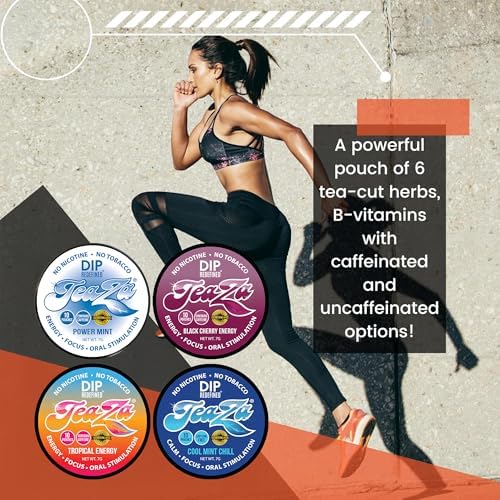 Paquete de 4 Pouches de Energía Herbal Teaza: Menta Poderosa, Tropical, Menta Fresca y Cereza Negra Banging - imagen 7