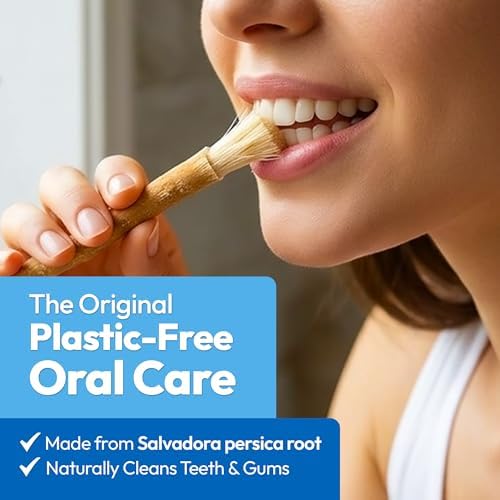 Palitos de Miswak Orgánicos Premium Imako para Limpieza Dental – Paquete de 10 con Estuche de Viaje – Ecológicos, Sin Desechos, Blanqueamiento - imagen 2