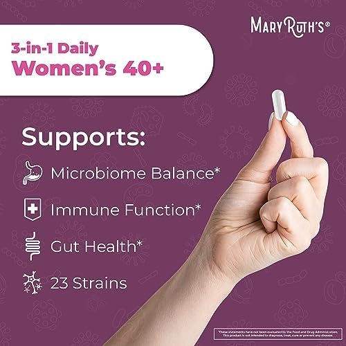 MaryRuth's Probióticos 3 en 1 para Mujeres 40+ | Suplemento para Soporte Hormonal y Menopausia | 50 Mil millones CFU | 30 Cápsulas Sin Alérgenos - imagen 4