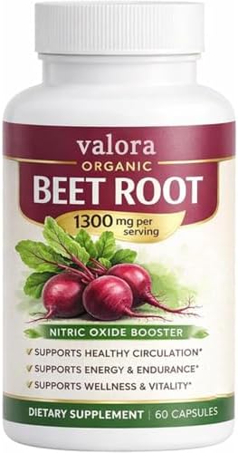 Cápsulas de Remolacha Valora Nutrise, Lemeli, Polvo Orgánico de Remolacha, Apoyo Energético, No OGM, 60 Cápsulas - imagen 1