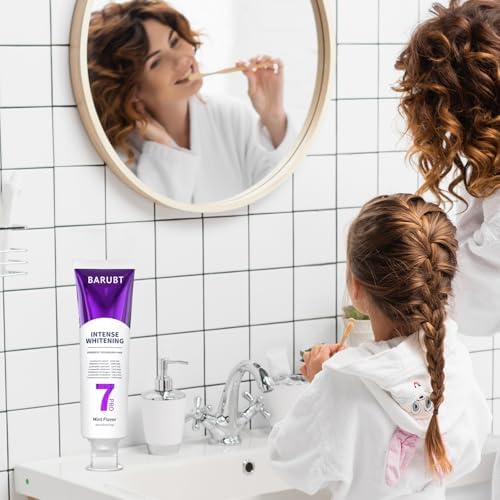 Pasta Dental 7Pro Blanqueadora Profunda con 7 Probioticos - Fórmula Avanzada para Remoción de Manchas y Salud de Encías - Sin Flúor, Segura para - imagen 3