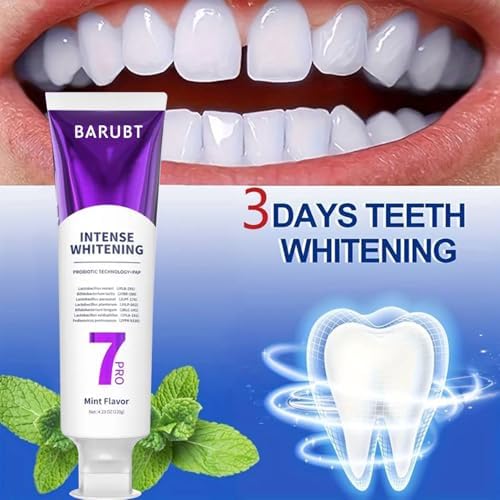 Pasta Dental 7Pro Blanqueadora Profunda con 7 Probioticos - Fórmula Avanzada para Remoción de Manchas y Salud de Encías - Sin Flúor, Segura para - imagen 4