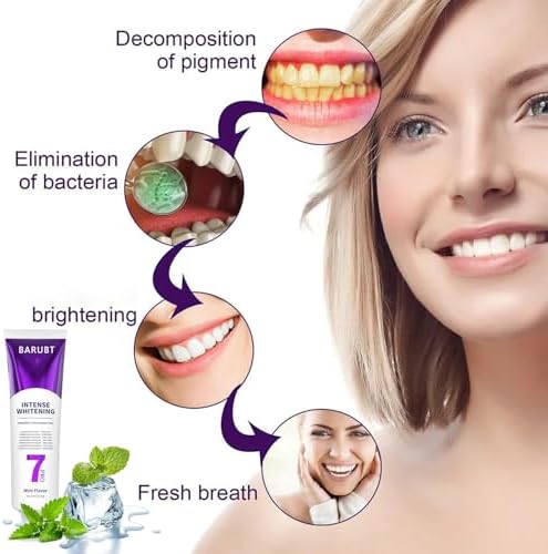 Pasta Dental 7Pro Blanqueadora Profunda con 7 Probioticos - Fórmula Avanzada para Remoción de Manchas y Salud de Encías - Sin Flúor, Segura para - imagen 5