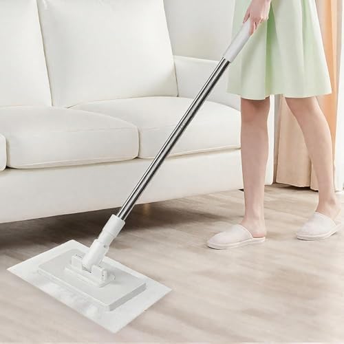 Mini Mopa con 5 Paños Mágicos, Mopa Giratoria 360° para Limpieza Rápida de Pisos Húmedos y Secos, Set Ligero para Todo el Hogar - imagen 5