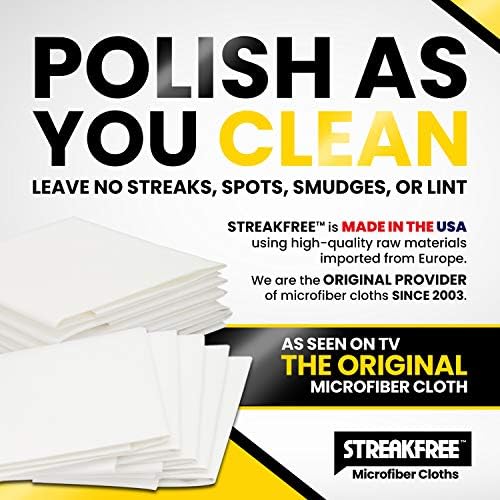 Paquete de 5 Paños de Microfibra para Limpieza de Cristales StreakFree – 16x16, Sin Pelusa, para Ventanas y Espejos – Solo Agua, Sin Químicos, Brillo - imagen 4