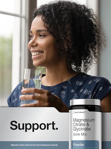 Mezcla Bebible de Magnesio Citrato y Glicinato Horbaach | 325 mg | 16 oz | Sabor Frambuesa-Limón | Vegano, Sin OGM y Sin Gluten - imagen 6