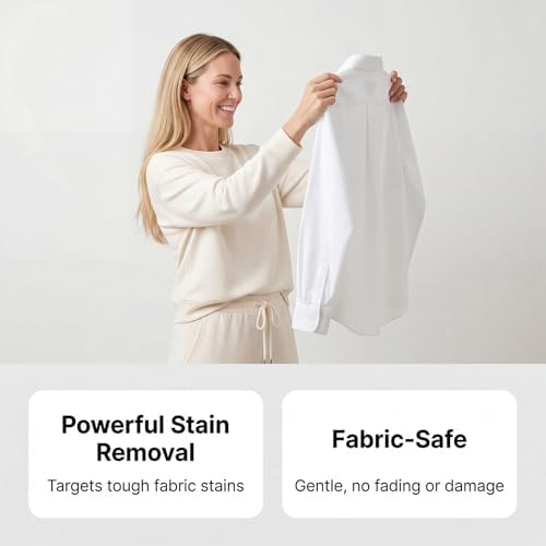Removedor de manchas emulsionante para ropa, spray pre-tratamiento no iónico de 10 oz (308 ml) para grasa, aceite y alimentos en ropa y zapatos - imagen 5