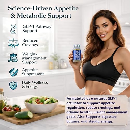Suplemento GLP-1 AXIS | Supresor de apetito para pérdida de peso y manejo natural, fórmula 8 en 1 sin olor con Berberina y extracto de té verde, - imagen 3