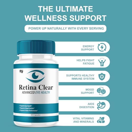 Suplemento Avanzado para la Salud Ocular BLUE VIBE Retina Clear, Máxima Potencia para la Visión y Bienestar, 60 Cápsulas - imagen 4