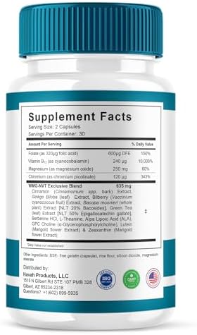 Suplemento Avanzado para la Salud Ocular BLUE VIBE Retina Clear, Máxima Potencia para la Visión y Bienestar, 60 Cápsulas - imagen 6