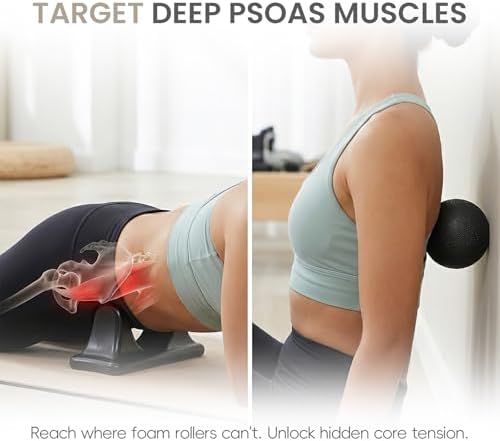 Set de Herramientas de Liberación Muscular Yeahjiae: Masajeador 2 en 1 para Psoas y Pelota de Masaje de Cacahuate para Alivio de Tensión en Espalda y - imagen 2