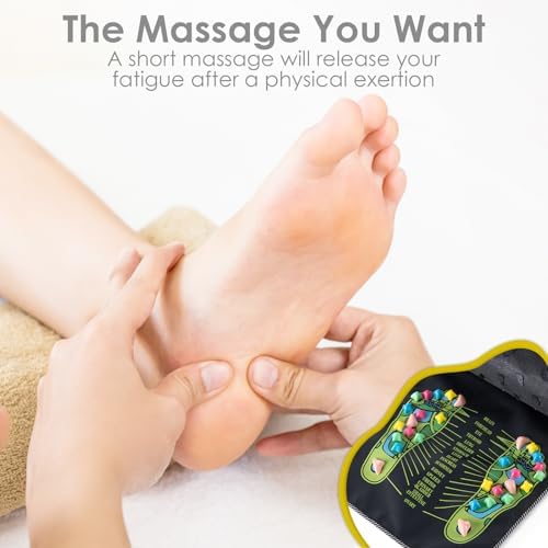 Tapete de Masaje para Pies Worive, Mat de Reflexología con Piedras para Acupresión, Ideal para Adultos Mayores, Estudiantes y Trabajadores de Oficina - imagen 6