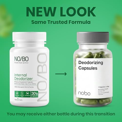 NO/BO - Pastillas de Clorofila de Fuerza Profesional | Desodorante Corporal para Mujeres y Hombres | Eliminador de Olores y Soporte para Aliento - imagen 2