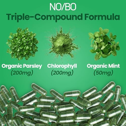 NO/BO - Pastillas de Clorofila de Fuerza Profesional | Desodorante Corporal para Mujeres y Hombres | Eliminador de Olores y Soporte para Aliento - imagen 5