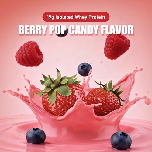PULIMORE Clear Whey Protein Isolate Sabor Caramelo de Frutas, 19g de Proteína por Porción, 20 Porciones, Sin Endulzantes Artificiales - imagen 4