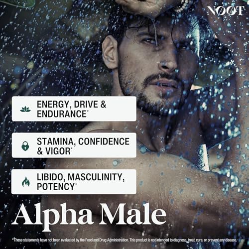 NOOT Alpha Male – Suplemento Natural de Testosterona y Aumento de Libido para Hombres | Con Ginseng Panax, Maca, Fenogreco y L-Carnitina | 60 Cápsulas - imagen 2