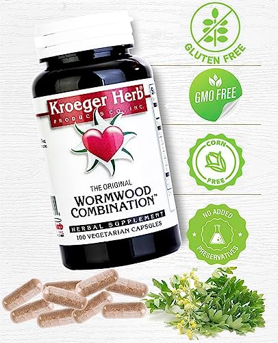 Cápsulas Vegetarianas de Combinación de Artemisa Kroeger, 100 Unidades - Paquete de 2 - imagen 3