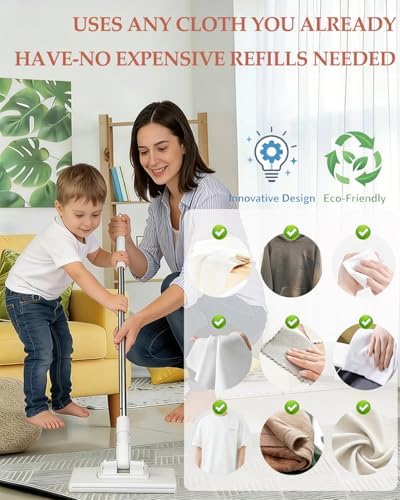 Mopa Mini Automática de Agarre Sin Contacto para Limpieza Rápida en Casa, Ideal para Piso de Cocina, Seca y Húmeda, Portátil y Práctica - imagen 2