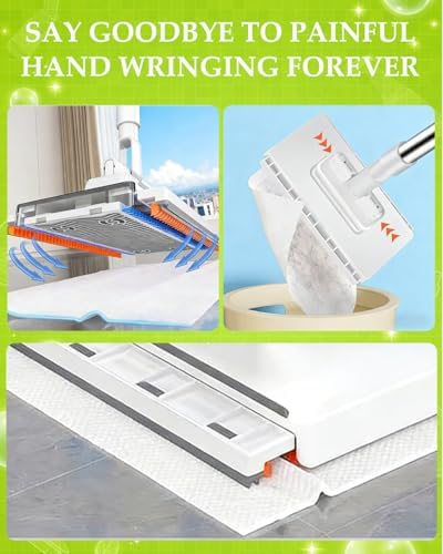 Mopa Mini Automática de Agarre Sin Contacto para Limpieza Rápida en Casa, Ideal para Piso de Cocina, Seca y Húmeda, Portátil y Práctica - imagen 3