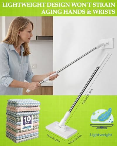 Mopa Mini Automática de Agarre Sin Contacto para Limpieza Rápida en Casa, Ideal para Piso de Cocina, Seca y Húmeda, Portátil y Práctica - imagen 7