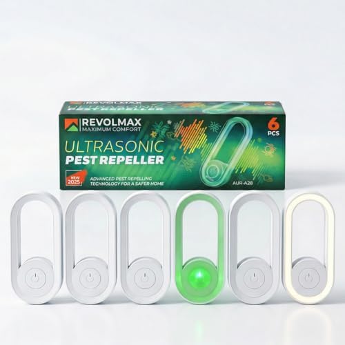 Repelente Ultrasónico AUR-A28 - Control Electrónico de Plagas, 6 Piezas, Para Interior - Elimina Roedores, Ratones y Ardillas - imagen 1