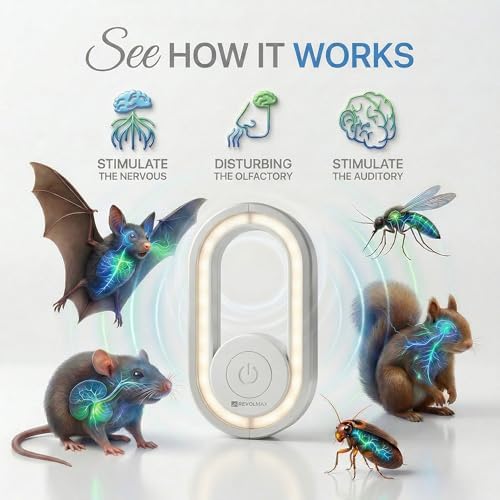 Repelente Ultrasónico AUR-A28 - Control Electrónico de Plagas, 6 Piezas, Para Interior - Elimina Roedores, Ratones y Ardillas - imagen 3