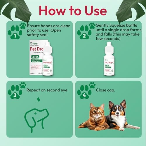 Gotas Ultra Lubricantes para Mascotas 15 ml - Colirio para Gatos y Perros - Fórmula Hidratante, Acción Rápida para Ojos Secos, Lágrimas Artificiales - imagen 8