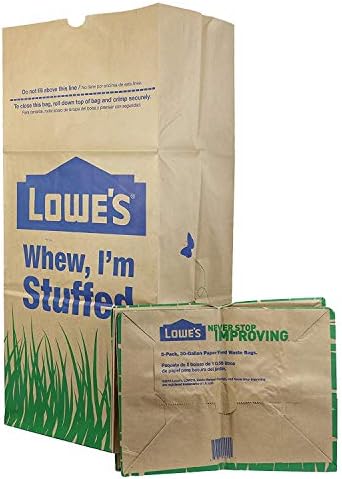 Bolsas de Papel para Jardín y Hojas de 30 Galones Lowes, Paquete de 5 (3 Paquetes) Total de 15 Bolsas - imagen 1