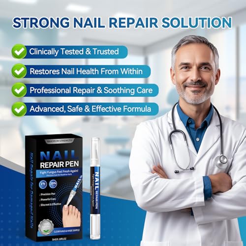 Lapicero para Tratamiento de Hongos en Uñas (5 Piezas) con 25% de Ácido Undecilénico, Máxima Potencia para Uñas Dañadas y Descoloridas - 5ml/0.18FLOZ - imagen 3