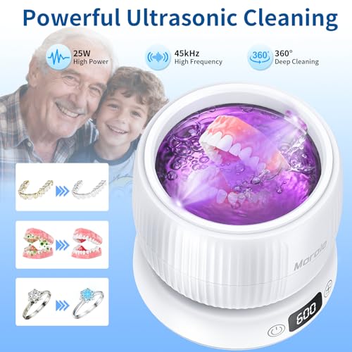 Máquina Limpiadora Ultrasónica de Retenedores 2025, Limpieza Separada para Guardas Nocturnas, Frenos, Alineadores, Cepillos, Joyería, 4 Modos y Base - imagen 3